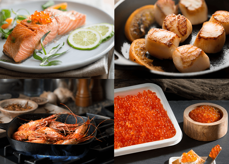 Seafood gift boxes